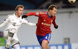 CSKA Moscow tiếp Bayern Munich với khán đài trống
